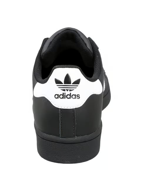 A Originals Men Black & White Superstar Textured Detail Sneakers - BRANDSAT50