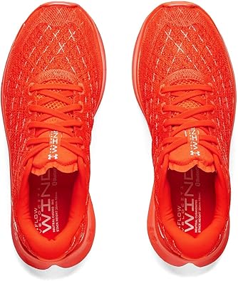 Under Armour Flow Velociti Wind SyntheticTextile Orange Trainers 6 US Shoes - BRANDSAT50
