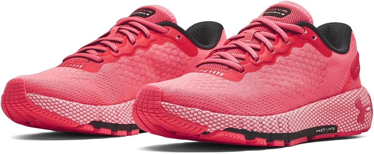 Under Armour HOVR Machina 2 Synthetic Textile Pink Grey Trainers Shoe - BRANDSAT50