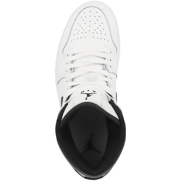 Jordan 1 Mid White/Black-White-Black - BRANDSAT50